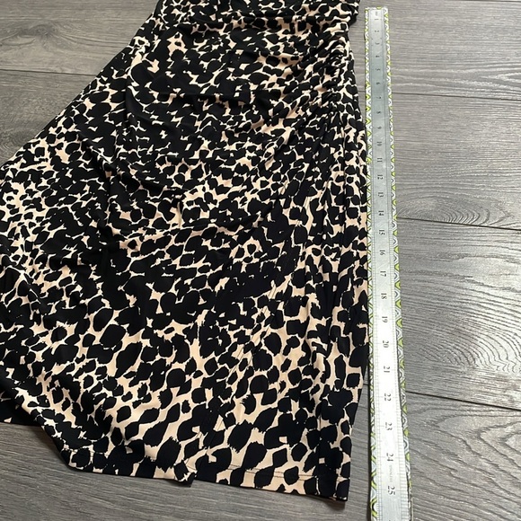 Lauren Ralph Lauren brocade Animal Print Front Ruched Sleeveless Dress Size 12 - Picture 11 of 11